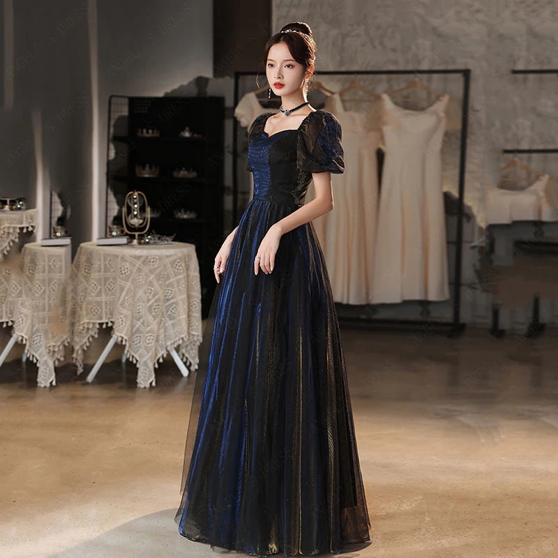 年次総会2023新型イブニングドレス優雅な雰囲気の宴会ハイエンド演出服女-86