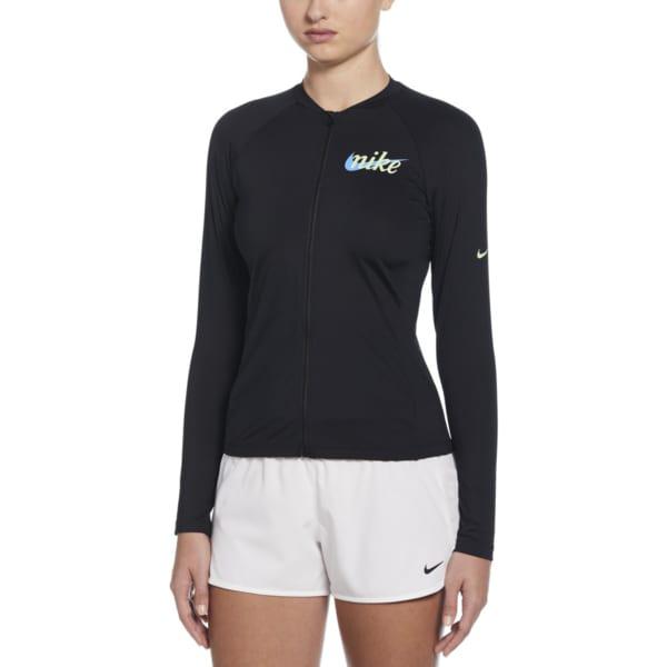 【最新入荷！！】女性シグネチャースウッシュフルジップアップ長袖ハイドロガードNESSF325-001