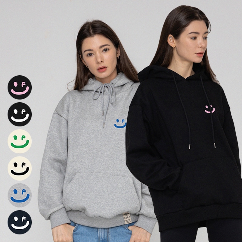 [UNISEX]Small drawing smile hoodie_6color