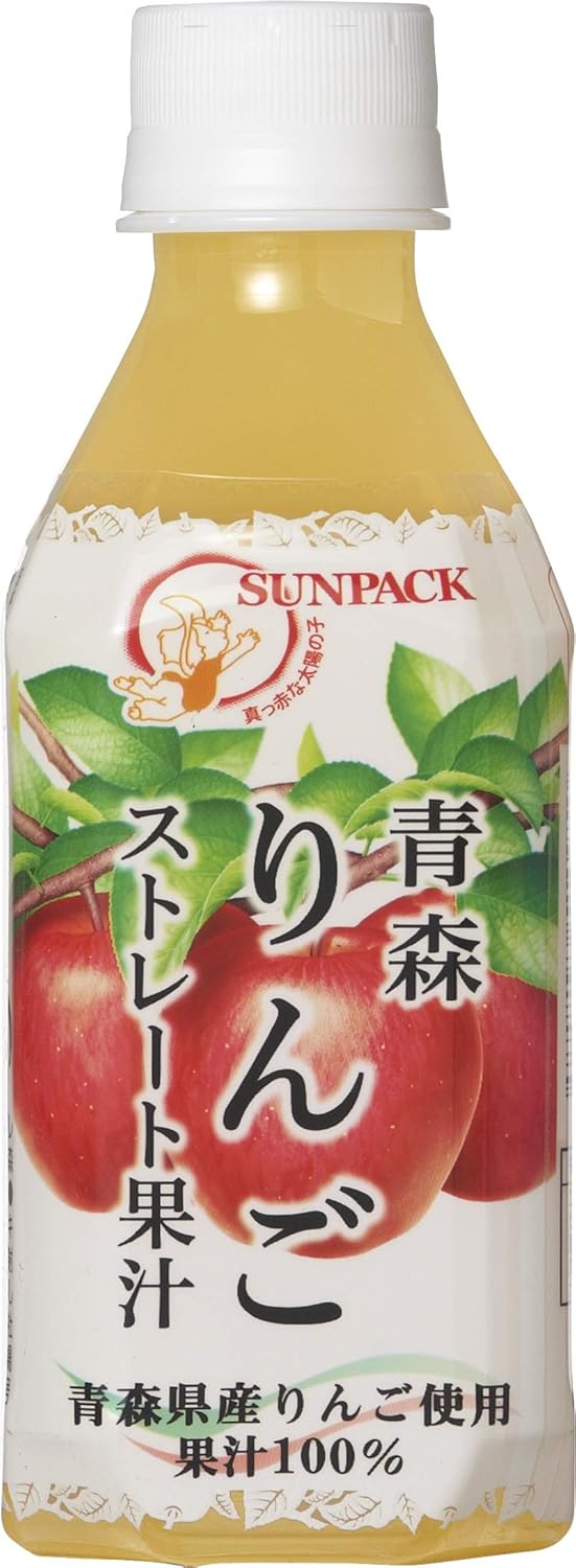 ゴールドパック 青森りんご ストレート果汁 280ml ×24本