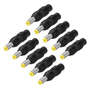 uxcell DCコンバータ アダプターコネクター DCパワーケーブルジャックアダプター 5.5mm x 2.1mmオス - 3.5mm x 1.35mmメス 10個入り