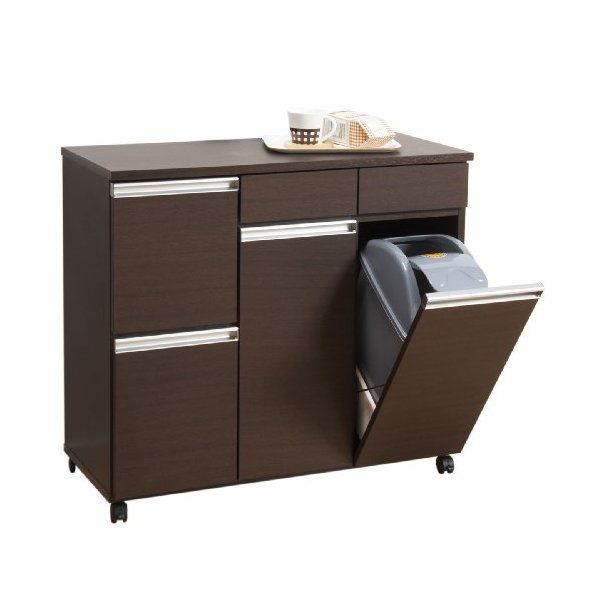 ダイニングダストボックス 4D ブラウン 23715 完成品 メーカー直送