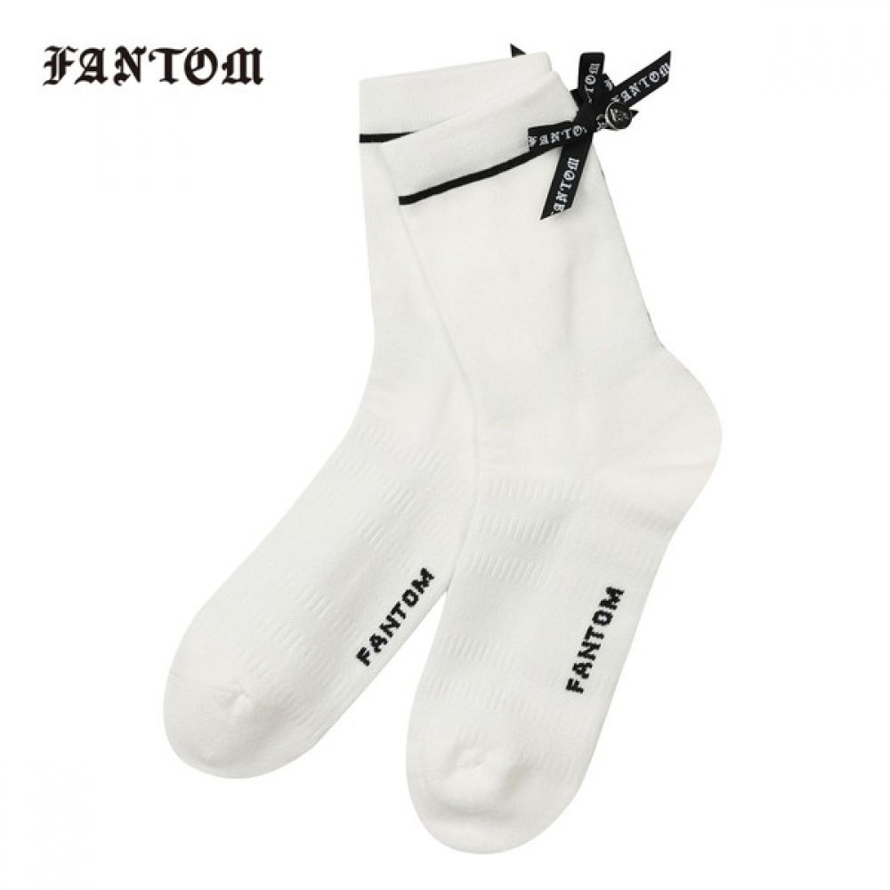 [Phantom] レディースロゴリボンミッドネックソックス