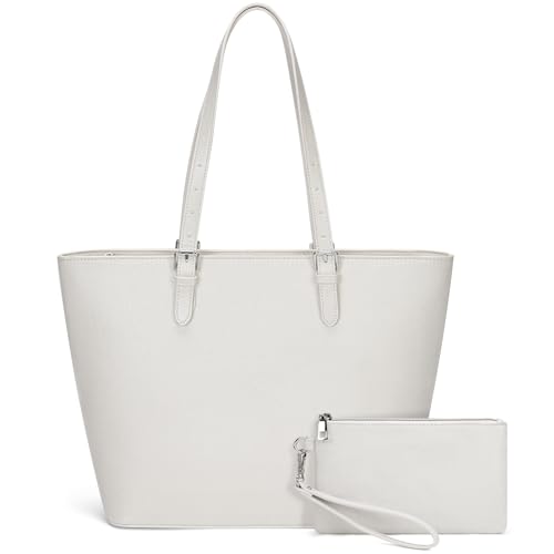 [] ビジネスバッグ レディース トートバッグ 通勤バッグ 大容量 自立 就活 A4対応 撥水加工 PUレザー 仕事用バッグ 通勤 通学 ベージュ