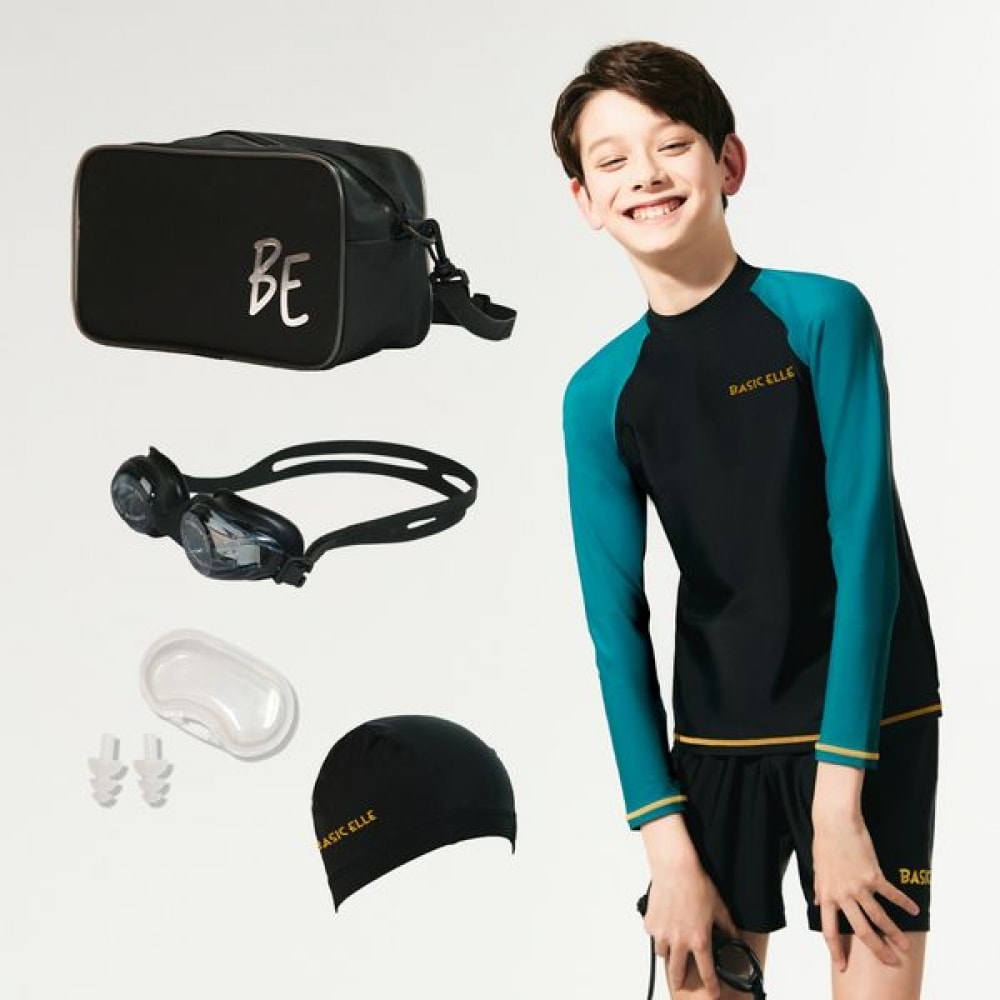 [ベーシックエル] ベーシックエルボーイズ&キッズサバイバル水着 5点セット BEC-Y701K