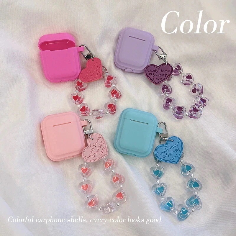 AirPods保護カバーPro3世代アップル1/2無線 シンプルで純色のストラップは 送料無料！