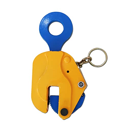 立吊りクランプ 定格容量1t ロックハンドル式 開口径0-20mm 縦吊りクランプ 荷吊り用 吊り具