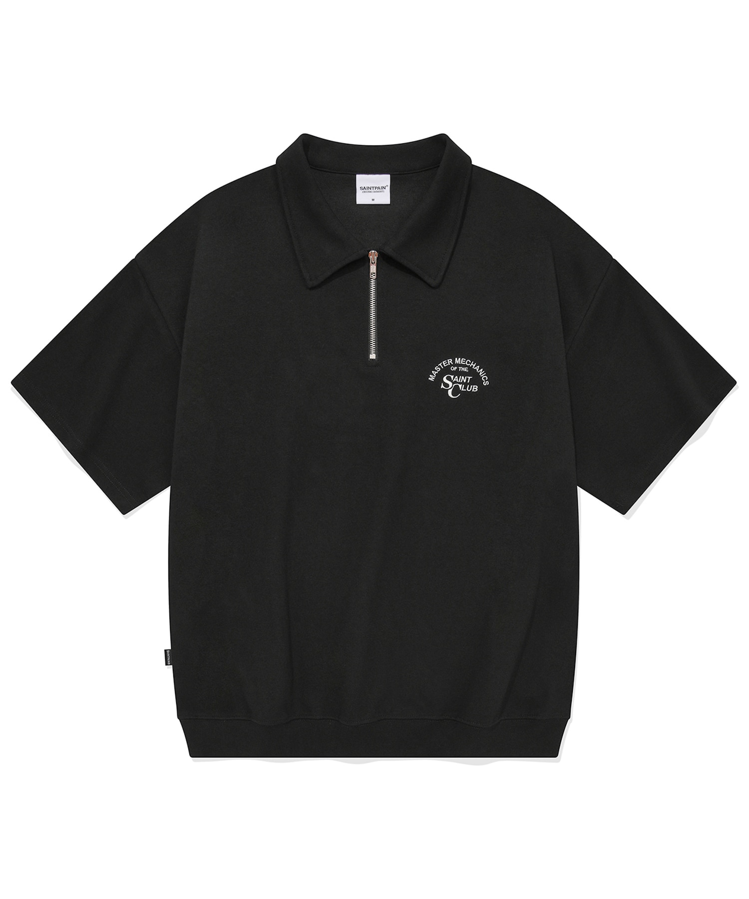 SP Emblem Collar Sweat Short Sleeve T-Shirt-Black 6,299円