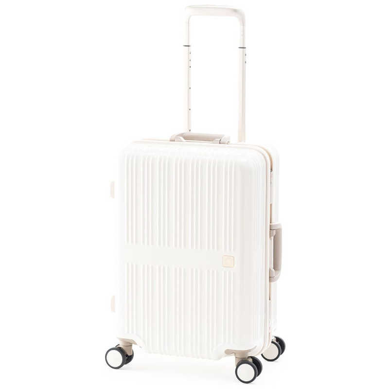 A.L.I　ハードキャリー Dream Light フレームタイプ クリームホワイト [TSAロック搭載 /36L /2泊～3泊] 超軽量 再生PET生地 極静音キャスター　ALI-099-18