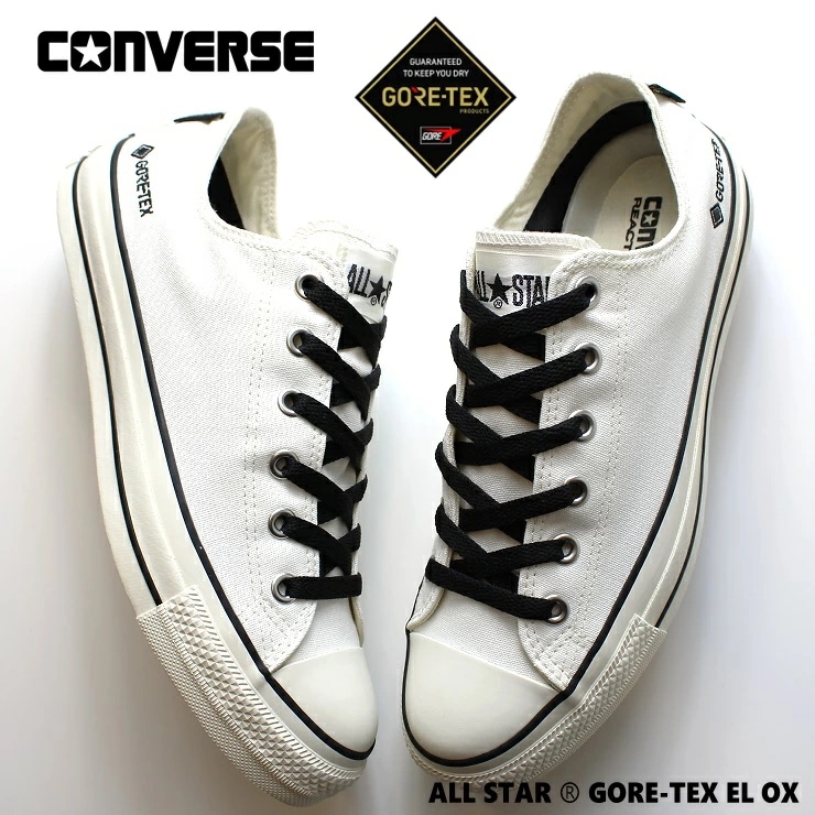 オールスター (R) ゴアテックス EL OX ボーンホワイト 31313960 ALL STAR (R) GORE-TEX EL OX ゴアテックス スニーカー 完全防水 靴 雨 白スニーカー 大人