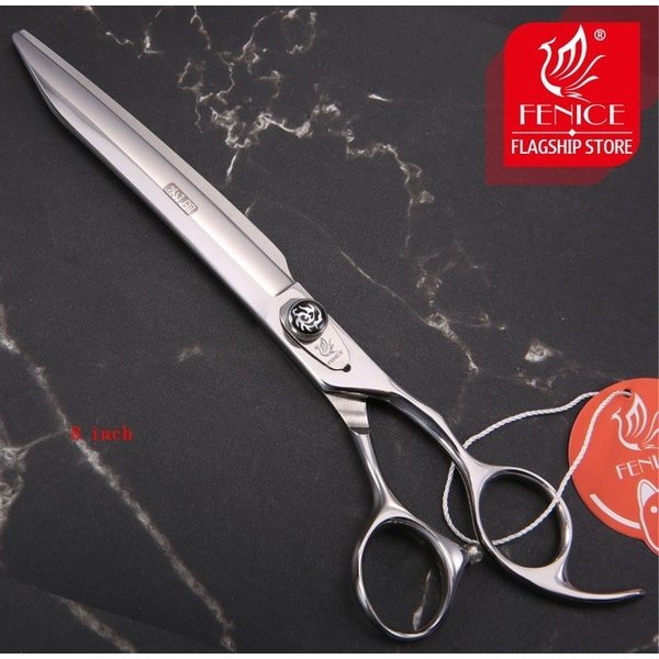フェニス新しいデザイン7.5 / 8 / 8.5インチ高品質プロフェッショナル用ペットグルーミング犬カットストレートシザー 8 inch