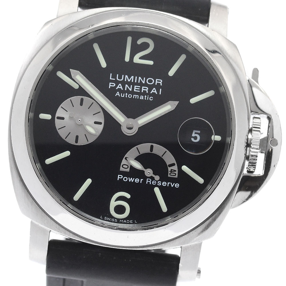 パネライ PANERAI PAM00125 ルミノール デイト パワーリザーブ 自動巻き メンズ 箱・保証書付き_941157【中古】