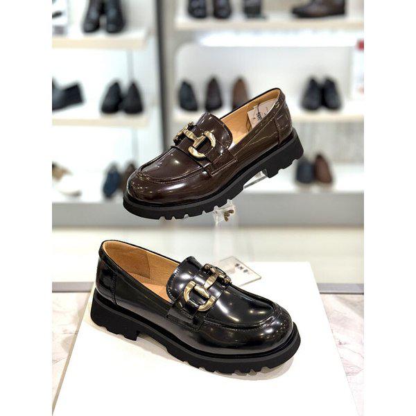 [] 女性チャンキーヒールセミローファーヒール drf504 (P003689689)