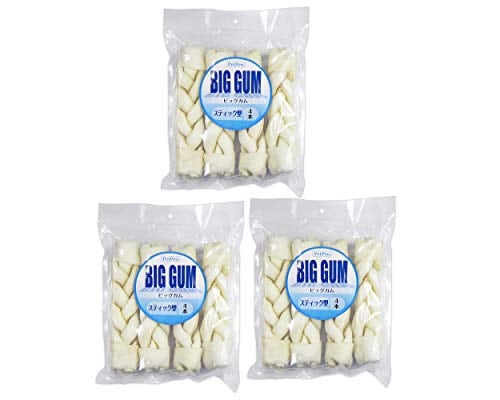 ペットプロ 犬用おやつ BIGガム スティック型 4本入×3個 (まとめ買い)