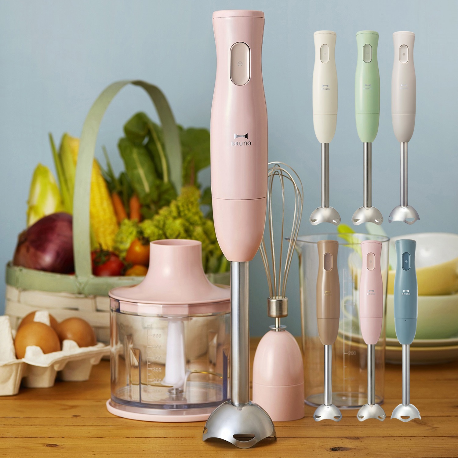 ハンドミキサー ハンドブレンダー マルチスティック 軽量 離乳食 チョッパー ホイッパー