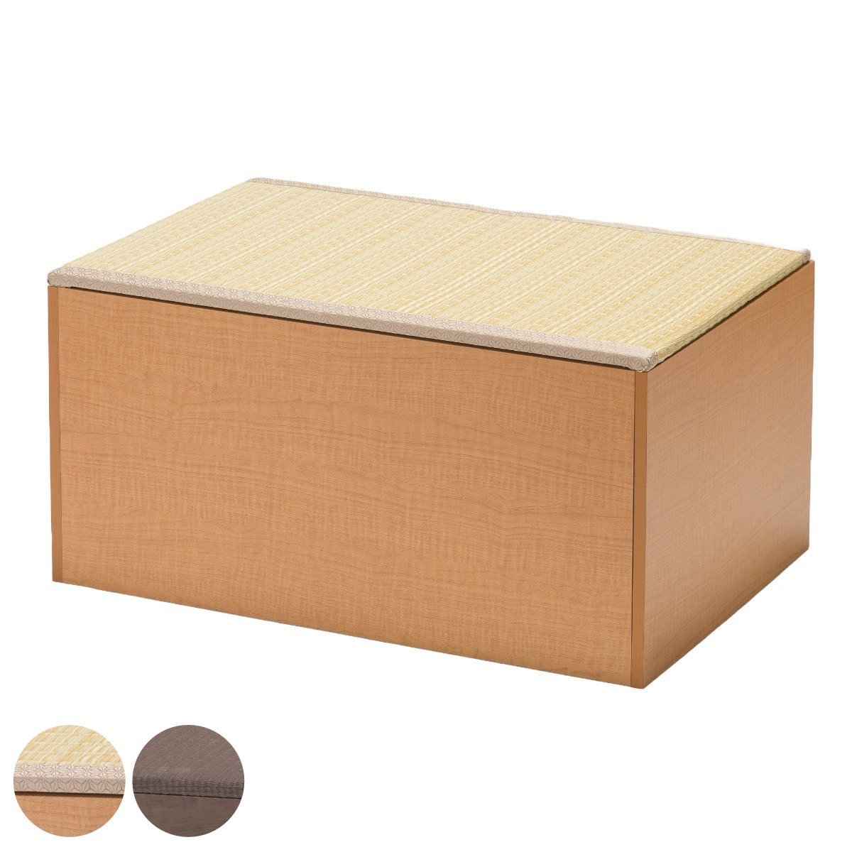 樹脂畳ユニット ハイタイプ 幅90x奥行60x高さ45cm 収納付ベンチ 畳 小上がり 収納 ベンチ 収納ボックス 掘りごたつ 和モダン 和風 シンプル