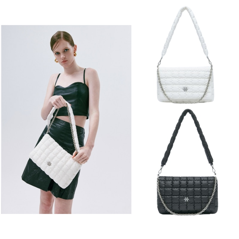 Puzzle padded chain bag_ 2colors padding chain bag