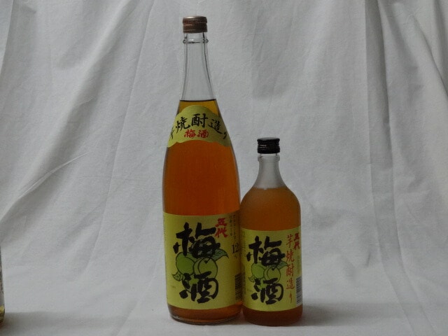 こんな梅酒福袋が欲しかったぁ　2本セット(山元酒造 芋焼酎造り梅酒 五代梅酒) 1800ml＋720