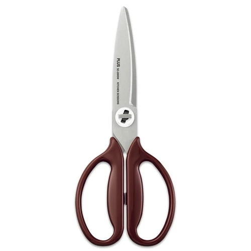 （まとめ買い）はさみ フィットカットカーブ 料理はさみ ブラウン SC-200SW [x3]