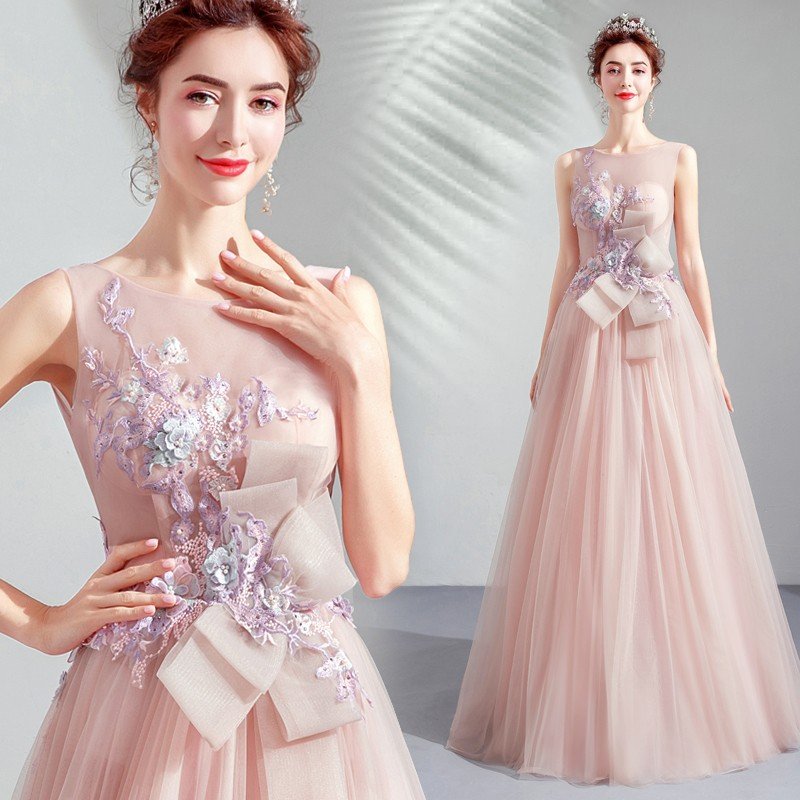 カラードレス 演奏会用ロングドレス イブニングドレス 花嫁 フォーマル 結婚式 パーティードレス 二