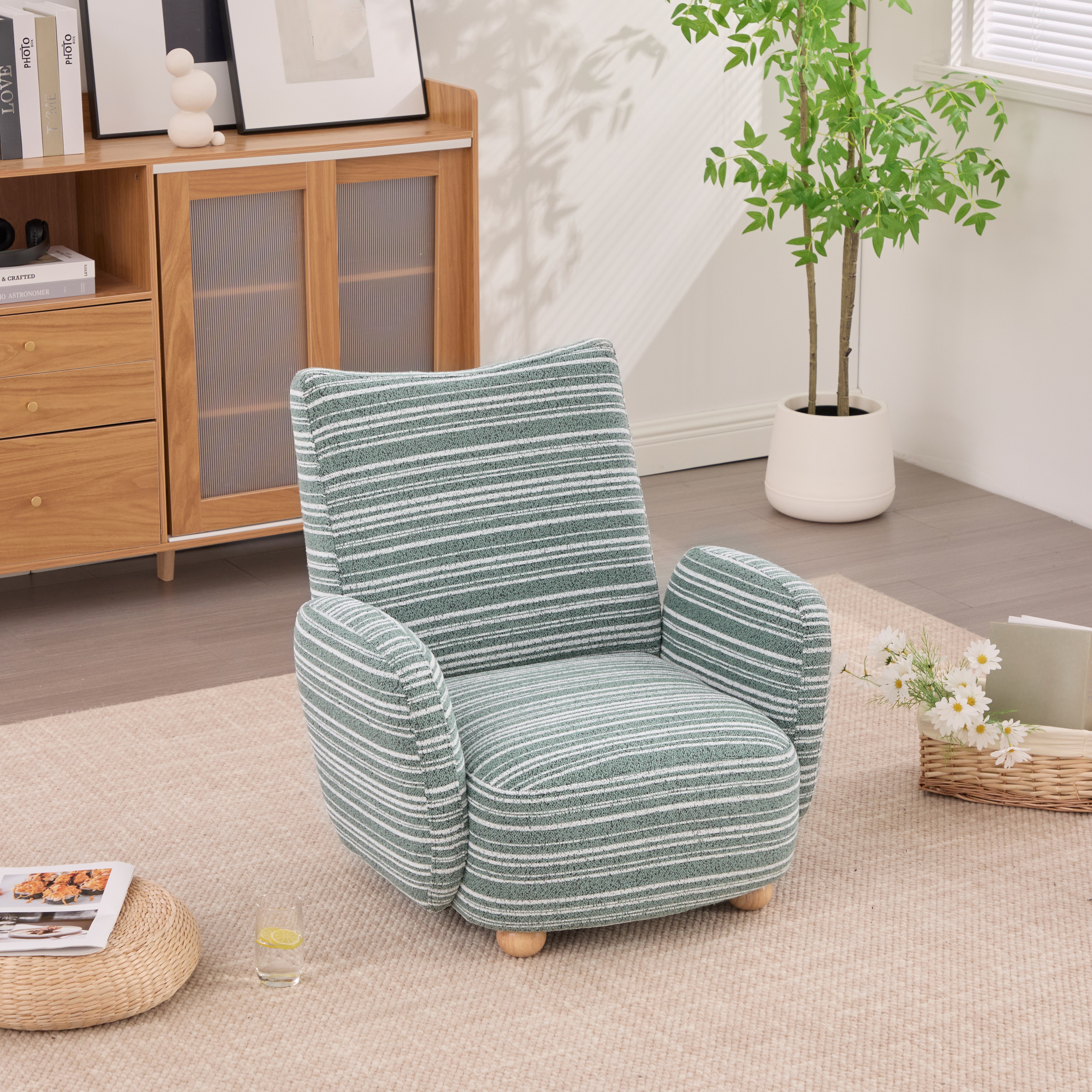 【国内発送】10871人用ソファラウンジチェアシェニール生地無垢材使用高級感あり小さなリビングルームアパートに最適調節可能な木製脚組み立て簡単