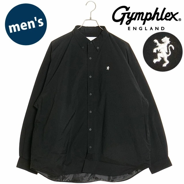 ボタンダウンシャツ [GY-B0318-DNT] B.D. SHIRT メンズ トップス 長袖シャツ BLACK