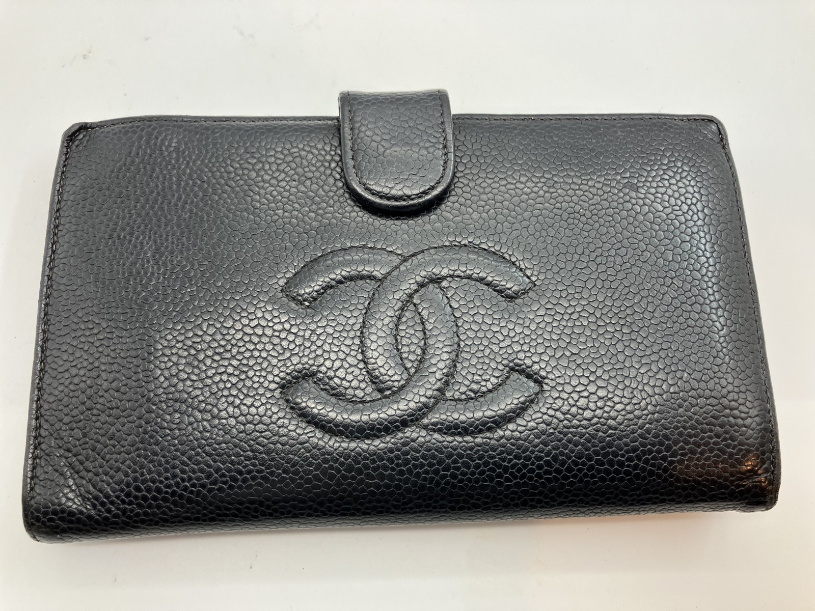 Qoo10] CHANEL 長財布 キャビアスキン ブラック 6番台 : バッグ・雑貨