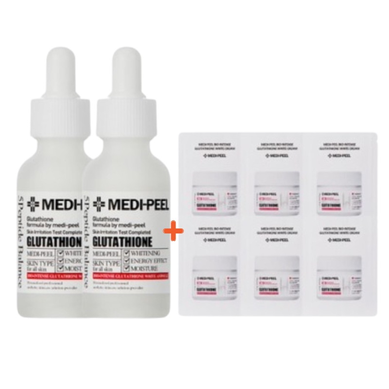 (+グルタチオン ホワイト クリーム 1.5ml x 6 贈呈)バイオ インテンス グルタチオン ホワイト アンプル 30ml+30ml 5,085円