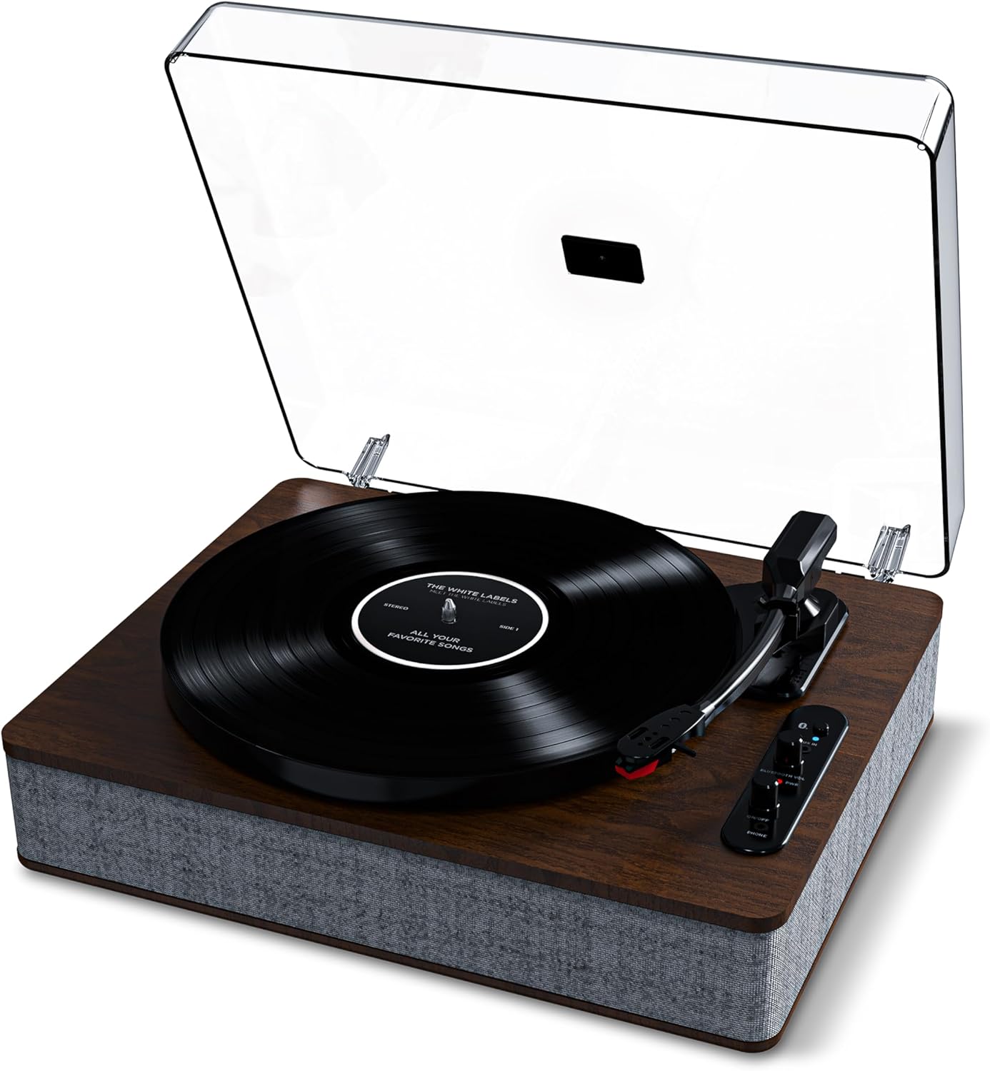 (アイオンオーディオ) レコードプレーヤー スピーカー内蔵 Bluetooth オートストップ USB へッドホン端子 アイオン Luxe LP ブラウン