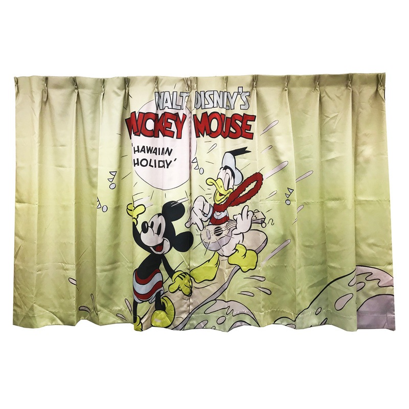 SAZAC(サザック) ディズニーカーテン ミッキー＆ドナルド S 【 ディズニー公式 インテリア雑貨 ドレープカーテン 】
