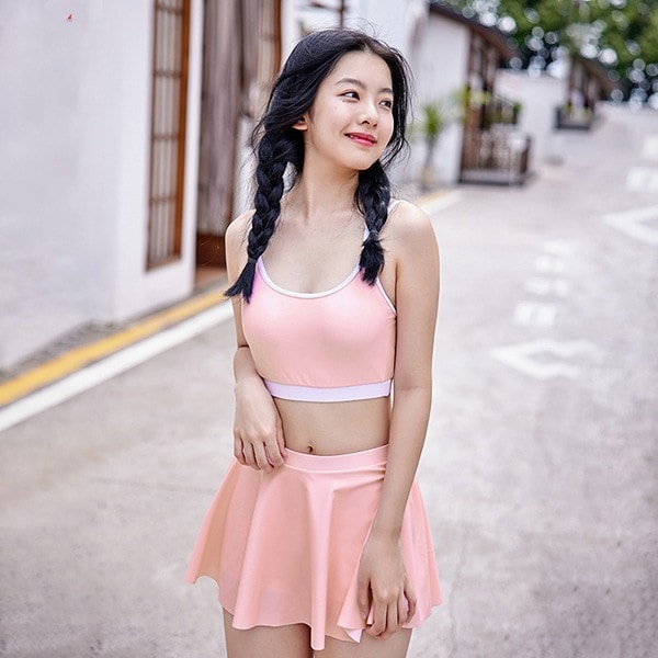 水着 高校生 レディース レディース水着 セパレート 水着 可愛い 20代 30代 40代 50代 60代 オトナ女子 盛れる きれいめ 海水浴 温泉 ビーチ 大人 おしゃれ ピンク 水色 サックス