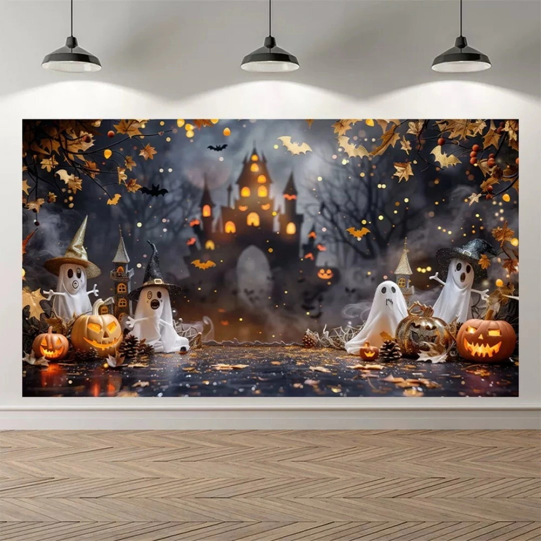 タペストリー ハロウィン カボチャ布ポスター 壁面装飾 壁掛け飾り 窓 背景布