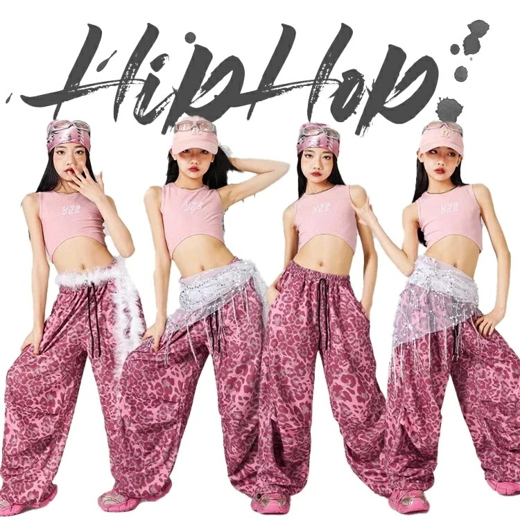 女の子 ヒョウ柄 ピンクローズ色 ダンス衣装 子供服 キッズ セット へそ出し パンツ 無袖 タンクトップ ガールズ 長ズボン ダンスウェア 発表会 応援団 イベント ジュニア カッコイイ 普段着 j 5,094円