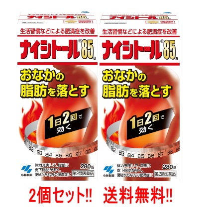第2類医薬品 ナイシトール85a 瓶 280錠 2個 小林製薬 送料無料