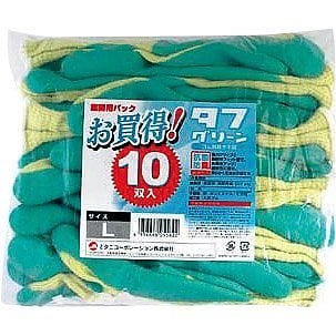 （まとめ買い）ミタニＣＰ タフグリーン 10双入り M 220057 00022941 [x3]