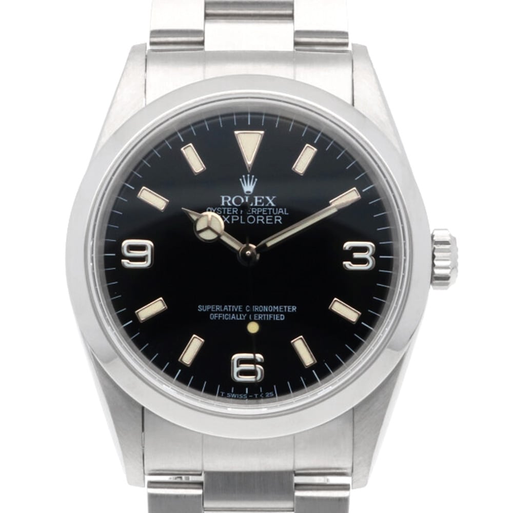 ロレックス エクスプローラー1 腕時計 ステンレススチール 14270 自動巻き 1年保証 ROLEX 中古 美品