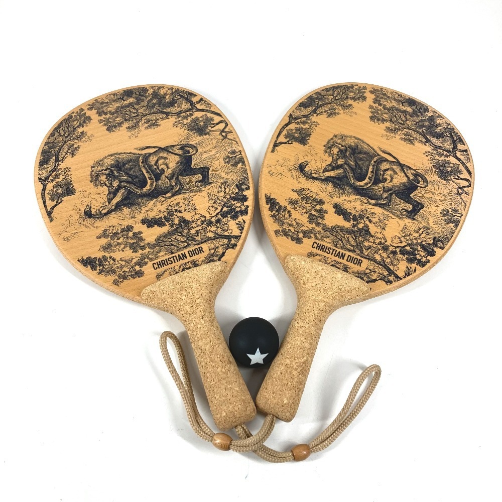 雑貨 ビーチラケット セット トワルドゥジュイ ラケット×2 ボール スポーツ インテリア ウッド ネイビー