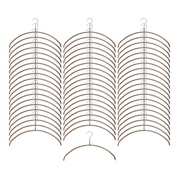 119612 人体ハンガー ブロンズ 60本組
