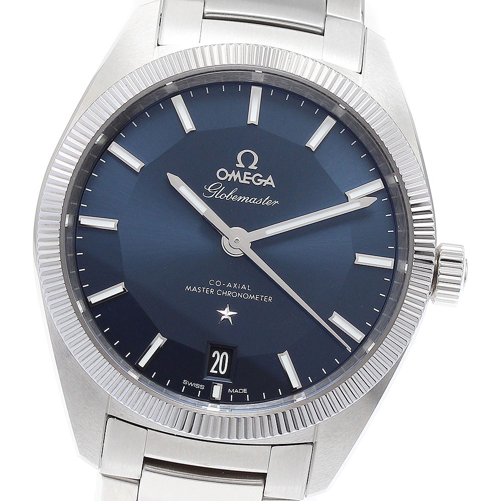 オメガ OMEGA 130.30.39.21.03.001 グローブマスター デイト 自動巻き メンズ 美品 箱付き_891751【中古】