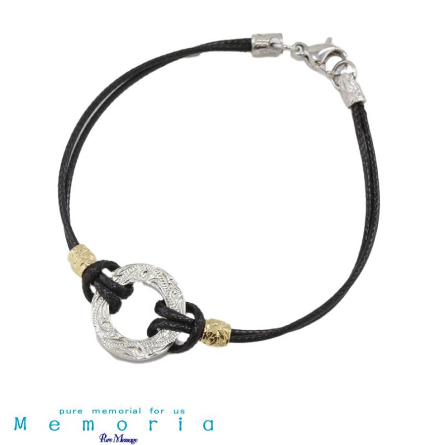ピュア メッセージ メモリア PURE MESSAGE MEMORIA ステンレス ハワイアン コード ブレスレット PMM-607 アクセサリー ジュエリー アクセ