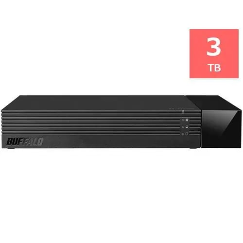 バッファロー HDV-SAM3.0U3-BKA USB3.1(Gen1)／USB3.0対応外付けHDD 3TB ブラック