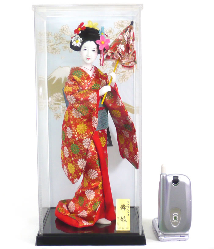 【日本人形】【J012】日本人形５号ケース入り【舞妓】【新作】【秀光】【限定品】