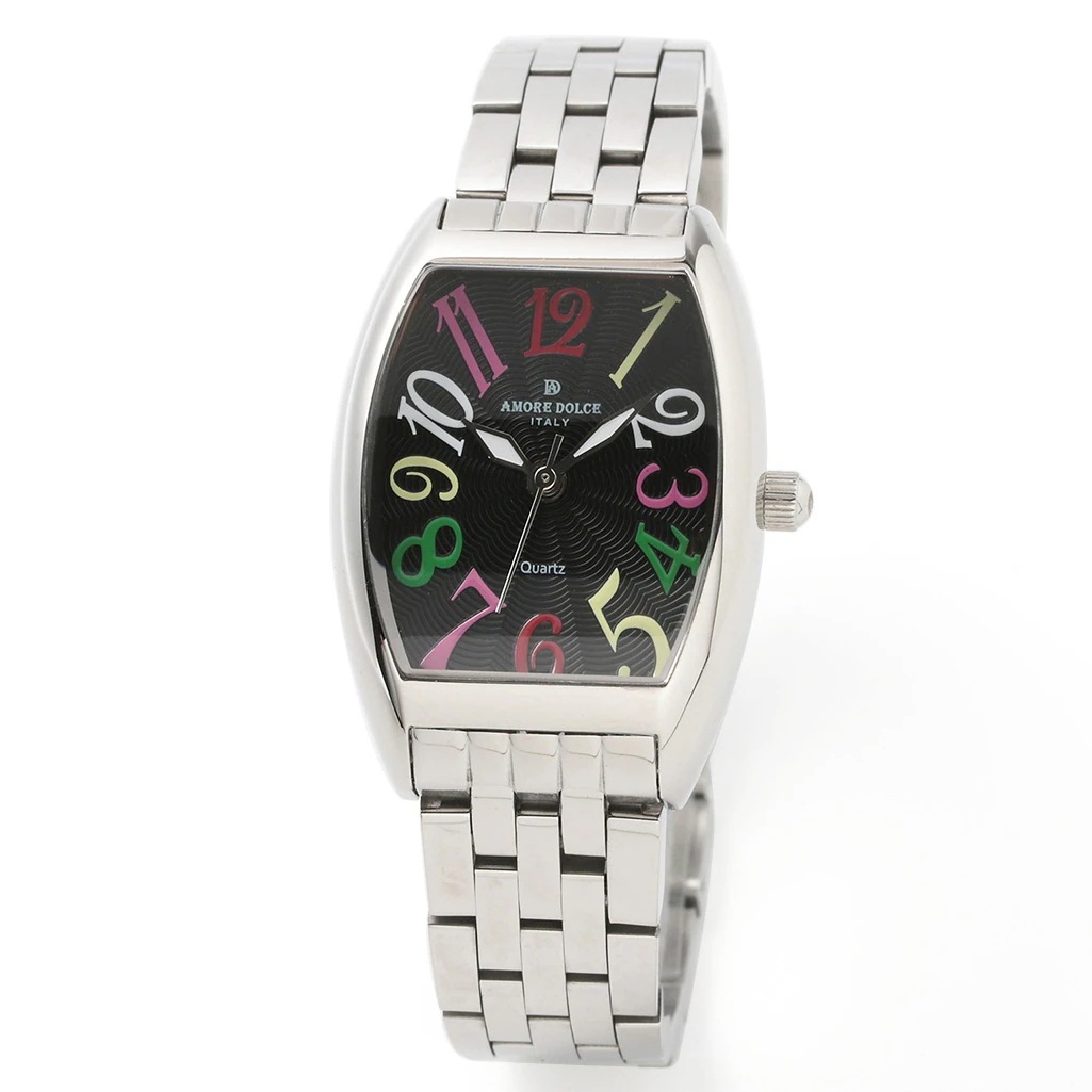 取寄品 正規品 AMORE DOLCE 腕時計 AD18302SS-SSBKCL トノー