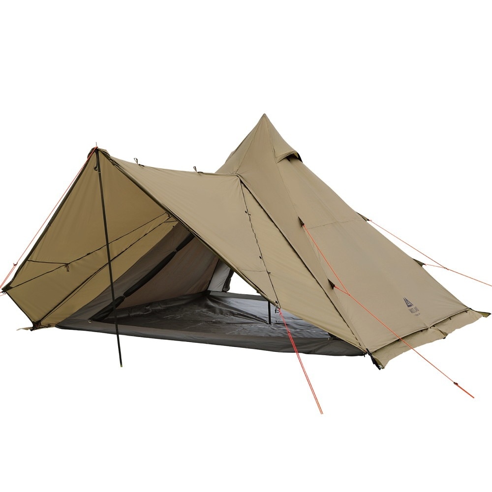 ワンポールテント Mサイズ 4人用 簡単設営 ファミリーテント シェルターテント