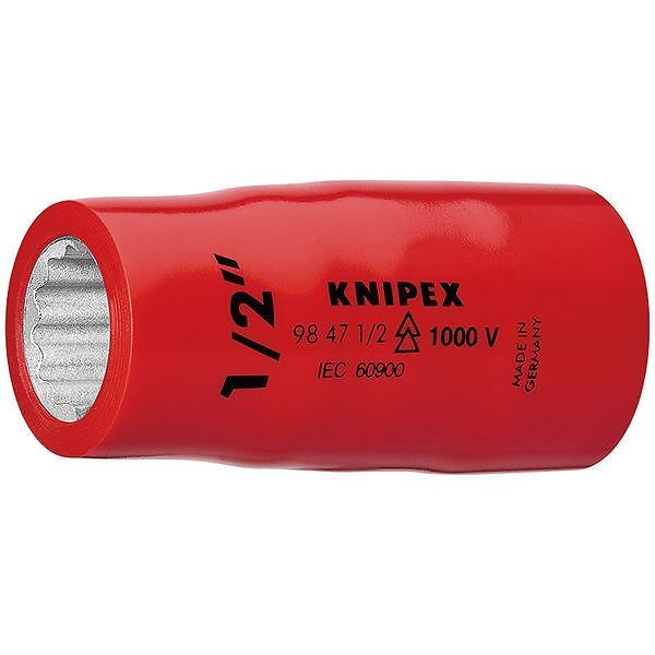 KNIPEX（クニペックス）9847-7／8 （1／2SQ） 絶縁ソケット 1000V