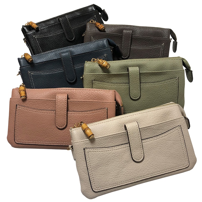 バンブー お財布ポシェット ポシェット財布 ショルダー財布 クラッチ ウォレットバッグ