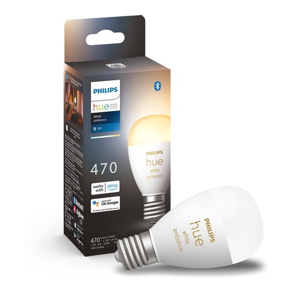 PH17WA1 Hue LED電球 (ホワイトグラデーション E17 電球 40W形相当)