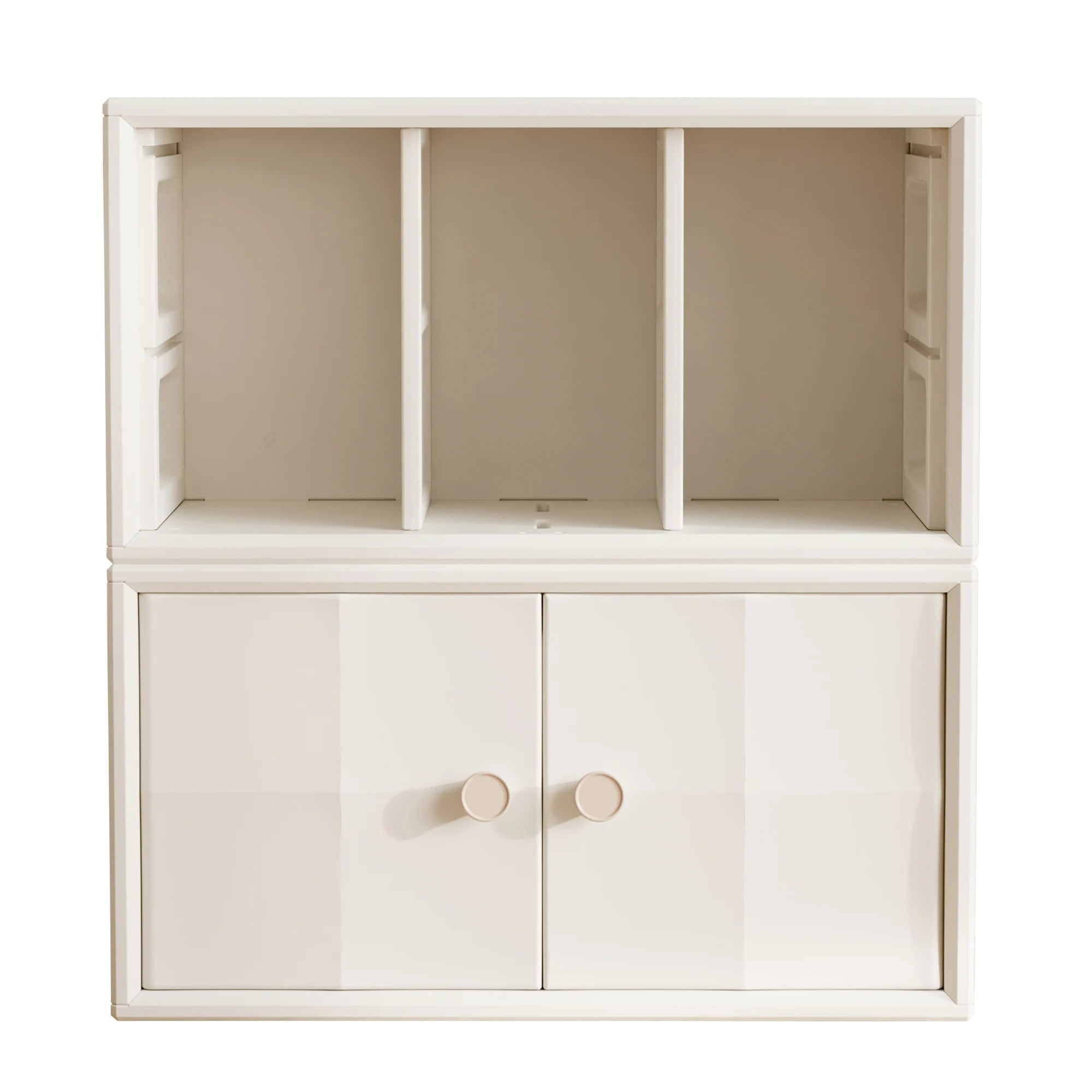 【安心保証付き】積み重ね収納 収納棚 扉付き おもちゃ箱 幅74cm キャビネット 前開き カラーボックス ラック サイドボード ユニットシェルフ おもちゃ箱 組立簡単大容量収納 おもちゃ収納 おしゃ