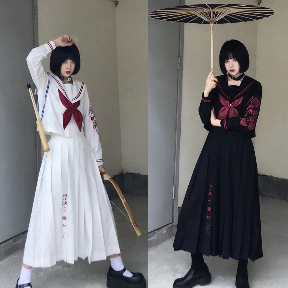 【高.品.質】パーティー コスプレ 悪魔 化け物 変装 学園祭 クリスマス 仮装 赤 衣装 お化け 文化祭:サイ 女性 定番ヤンキー 姐ギャル セーラー服 コスプレ 体育祭 女子高生 スーツ 長袖 ハ