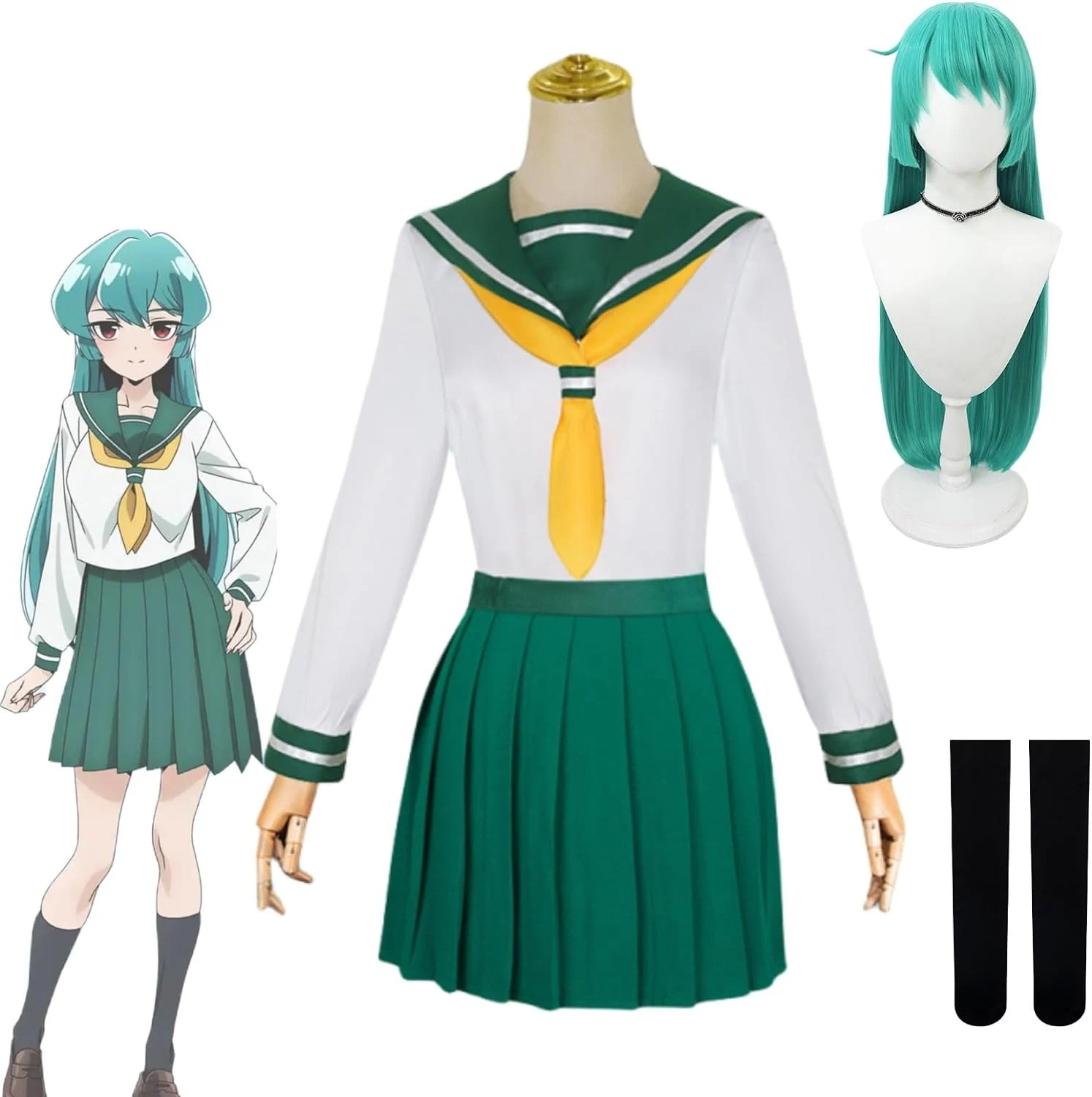 コスプレ 衣装 水神小夜 魔法少女にあこがれてコスプレ 衣装ウィッグ付き JK制服 セーラー服 イベント パーティー 変装 演出服 クリスマス パーティー